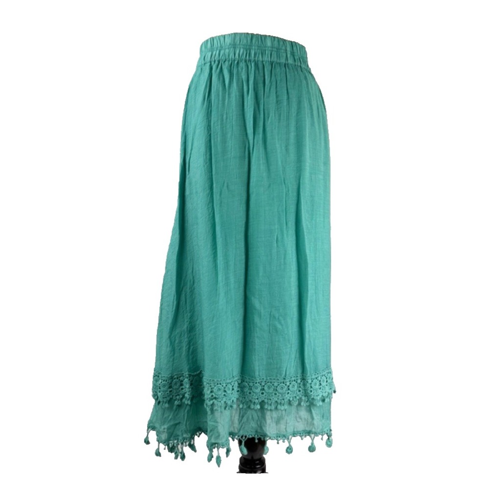 Lace Fairy Prairie Peasant Skirt Women L Krazy Kat Hippie Festival Boho Gypsy